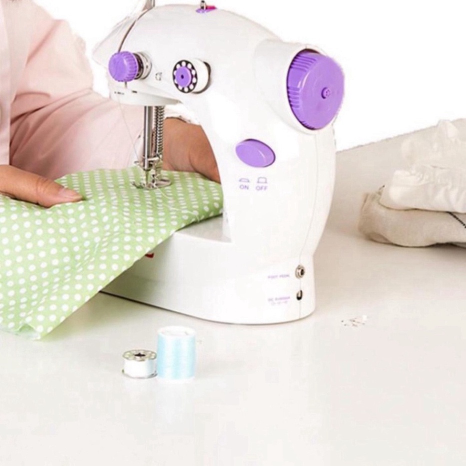 Máy may mini để bàn gia đình - Máy khâu cầm tay Mini gia đình siêu tiện lợi New cho mọi nhà