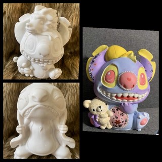[Khuôn silicon làm tượng] Stitch