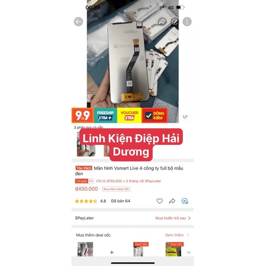 Màn hình Vsmart Live 4 zin new