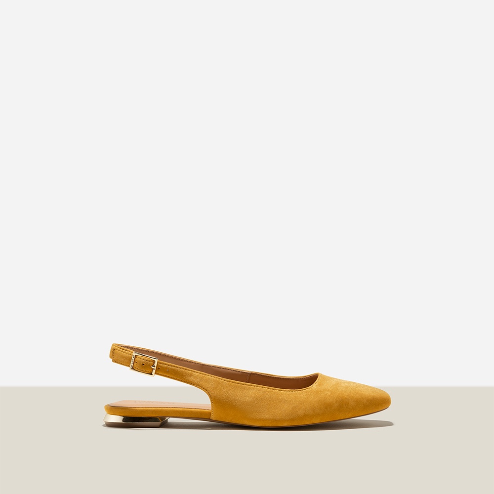 Vasscara Giày Slingback Microfiber Nhấn Gót Si - BMN 0572