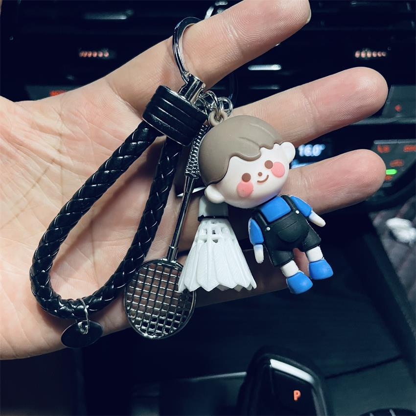 Móc Khóa Hình Búp Bê Cầu Lông mini Dễ Thương