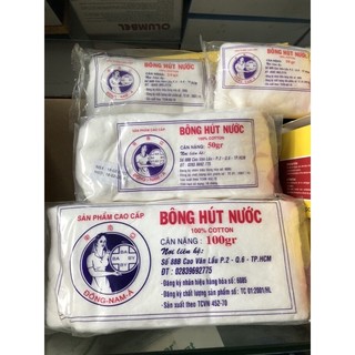 ✅[COMBO 05 GÓI] Bông gòn y tế hút nước,thấm nước 10g 25g,50g 100g,Bông hút nước bông y tế ĐÔNG NAM Á 10gr 25gr 50gr