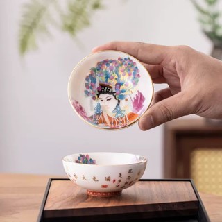 Bộ ấm chén uống trà bằng sứ cao cấp màu trắng