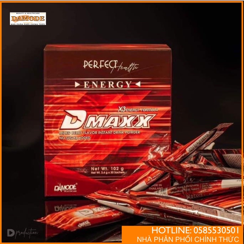 [ Chính Hãng ] Dmaxx Energy Formula No Sugar Added - Dmaxx Không Đường - Damode
