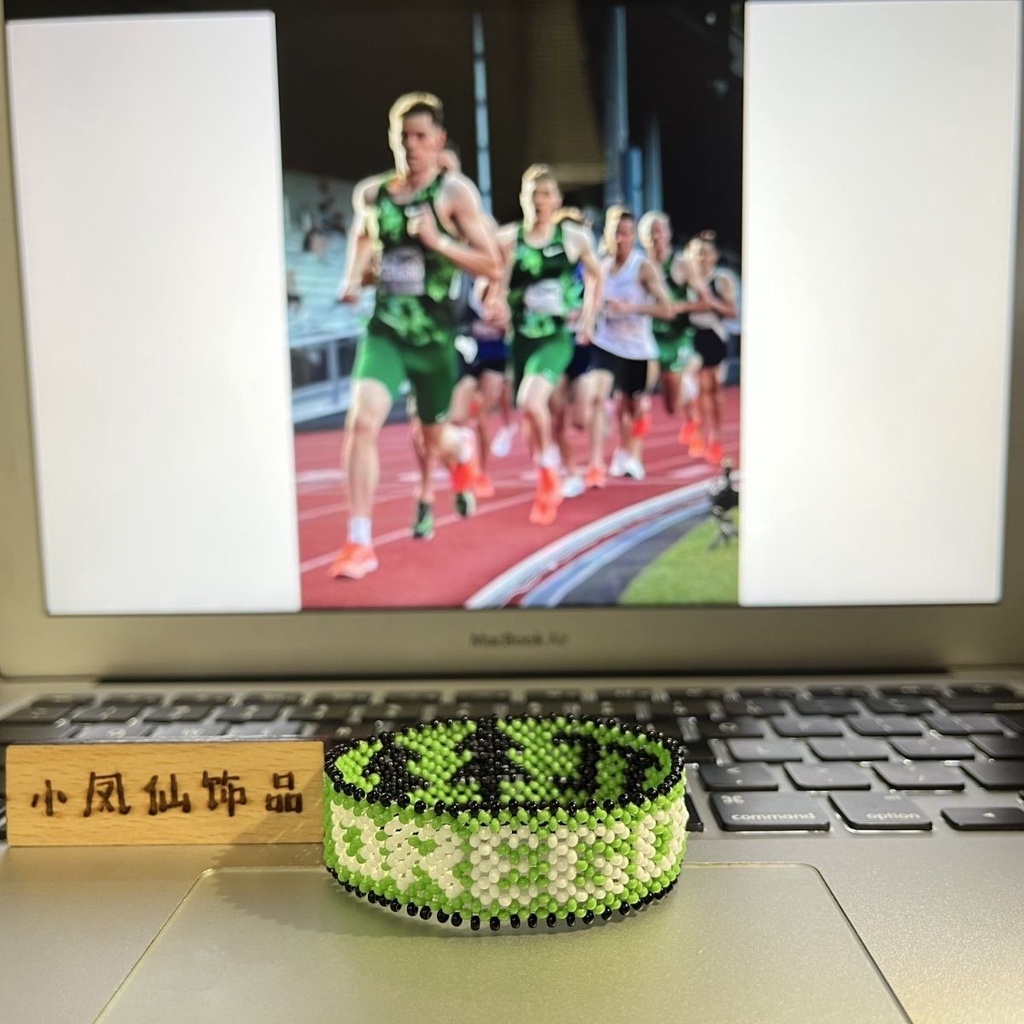 Hàng Có Sẵn! Kenyan Vòng Tay Chạy marathon handmade dafuji farah Tùy Chỉnh Phong Cách