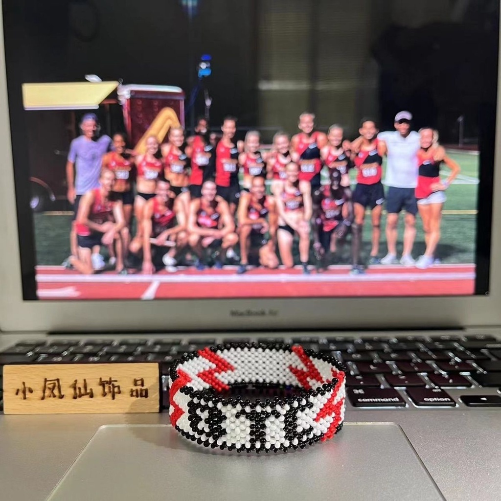 Hàng Có Sẵn! Kenyan Vòng Tay Chạy marathon handmade dafuji farah Tùy Chỉnh Phong Cách