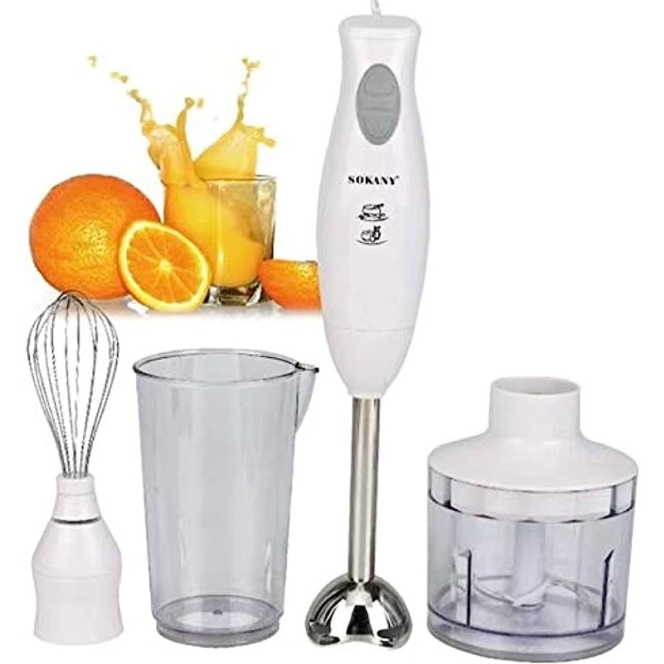 Máy Xay Đa Năng Cầm Tay 4 In 1 Sokany Cao Cấp Công Suất 1000W Tiện Lợi