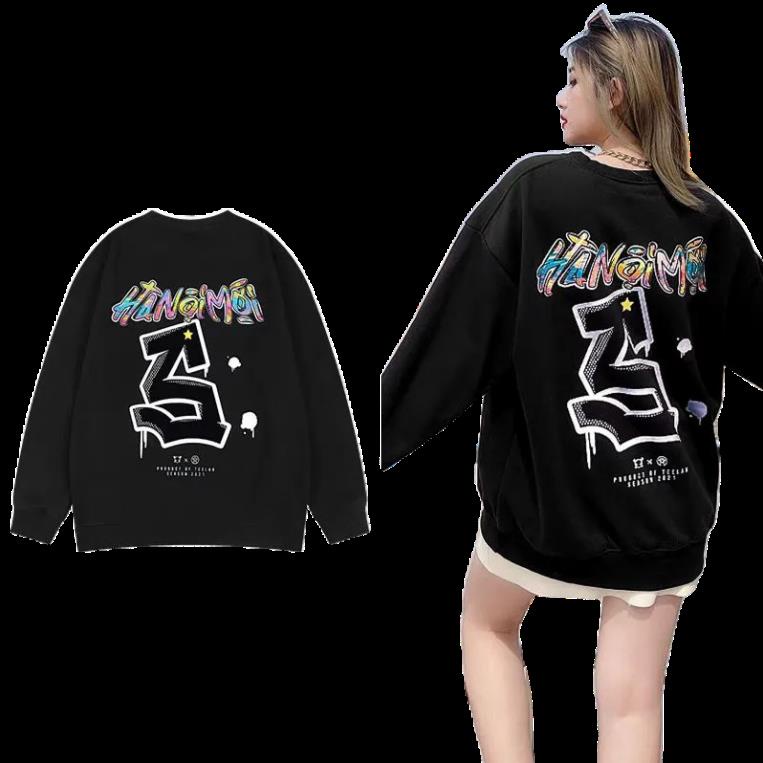 Áo sweater nỉ bông HÀ NỘI MỚI form rộng nam nữ unisex form <65kg KOMYLA