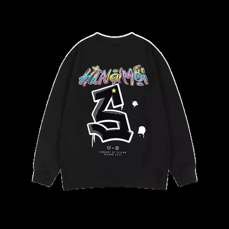Áo sweater nỉ bông HÀ NỘI MỚI form rộng nam nữ unisex form <65kg KOMYLA