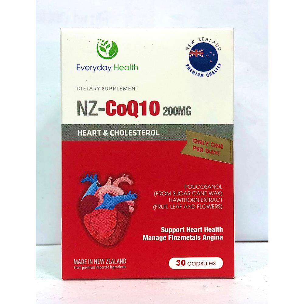 NZ-CoQ10 200mg, hỗ trợ tăng cường sự dẻo dai của cơ tim, mỡ máu