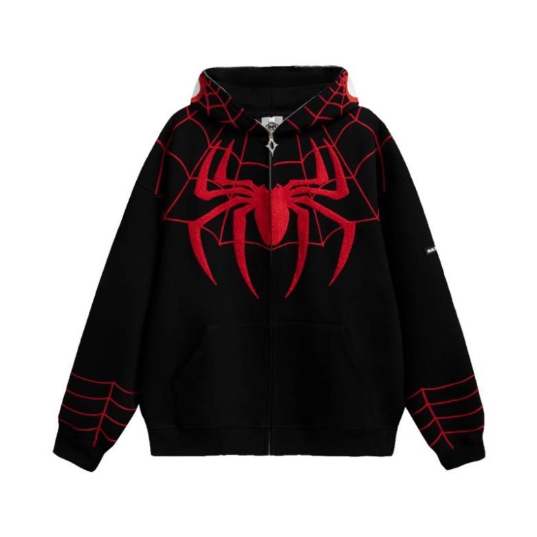 Áo Hoodie Người Nhện Unisex GENTMAN, Áo Khoác Người Nhện Chất Liệu Nỉ Bông 2 Lớp Cao Cấp