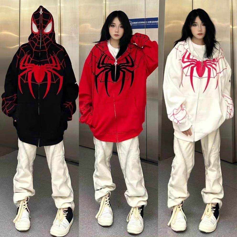 Áo Hoodie Người Nhện Unisex GENTMAN, Áo Khoác Người Nhện Chất Liệu Nỉ Bông 2 Lớp Cao Cấp