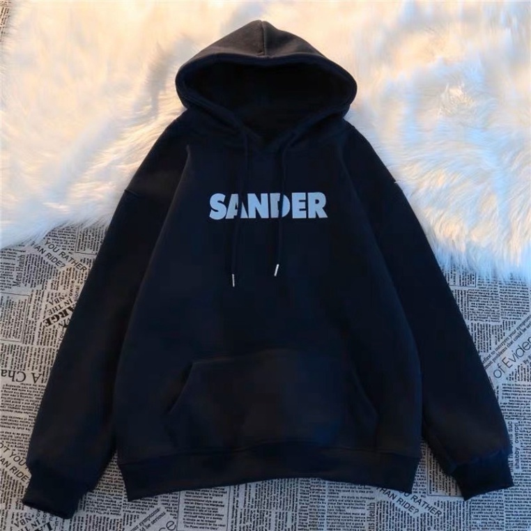 Áo khoác bomber nam nữ Thome vải dạ đan kim tuyến đen thêu sọc kẻ xanh trắng đỏ ống tay lót Siêu Hot 2023