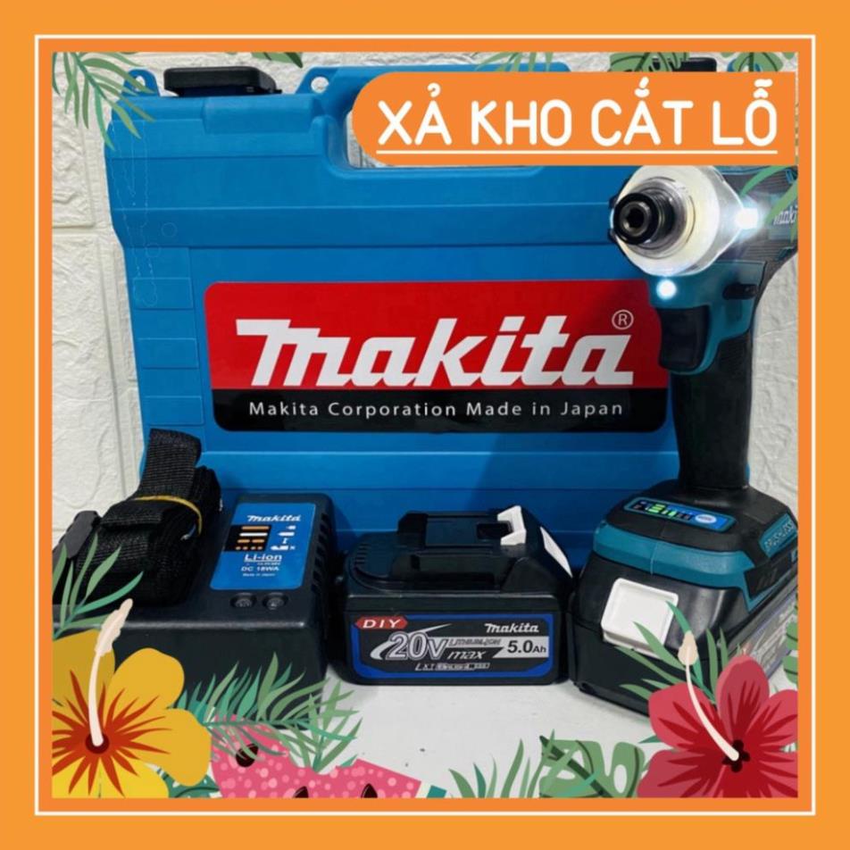 [Chính hãng] Máy bắn vít Makita không chổi than - Máy chuyên vít MAKITA 2 pin khủng 10 cell - máy vít cao cấp BH 12 thán