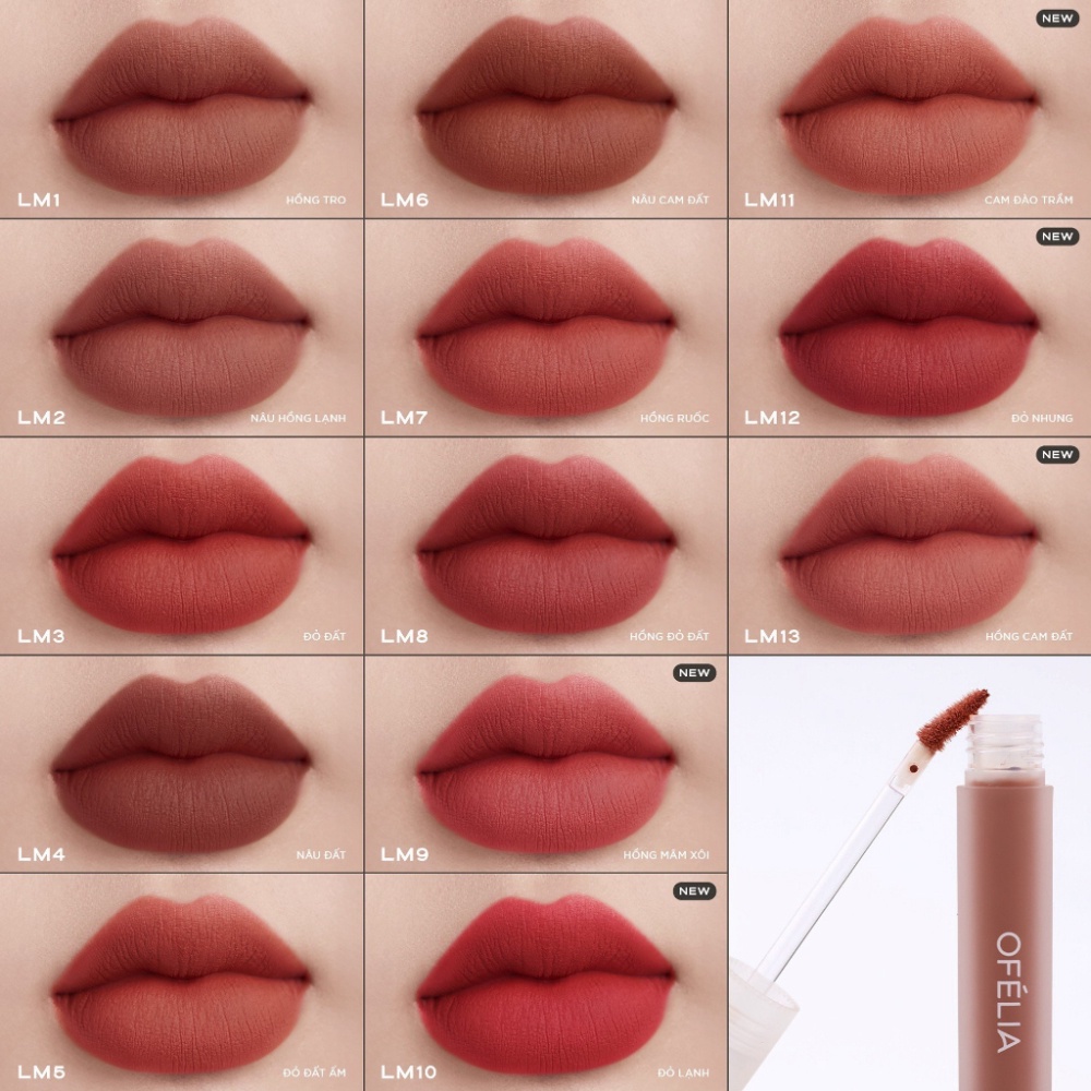 Son kem lì mịn OFÉLIA Uncovered Lip Mousse