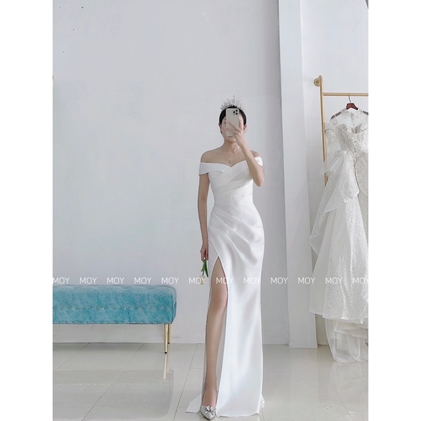 MOY Dress - Váy cưới body xẻ tôn dáng - H414