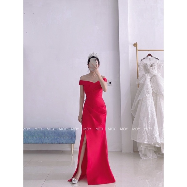 MOY Dress - Váy cưới body xẻ tôn dáng - H414