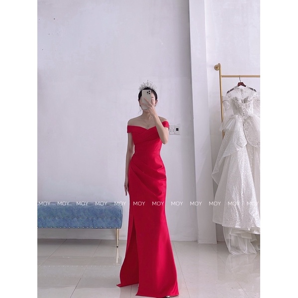 MOY Dress - Váy cưới body xẻ tôn dáng - H414