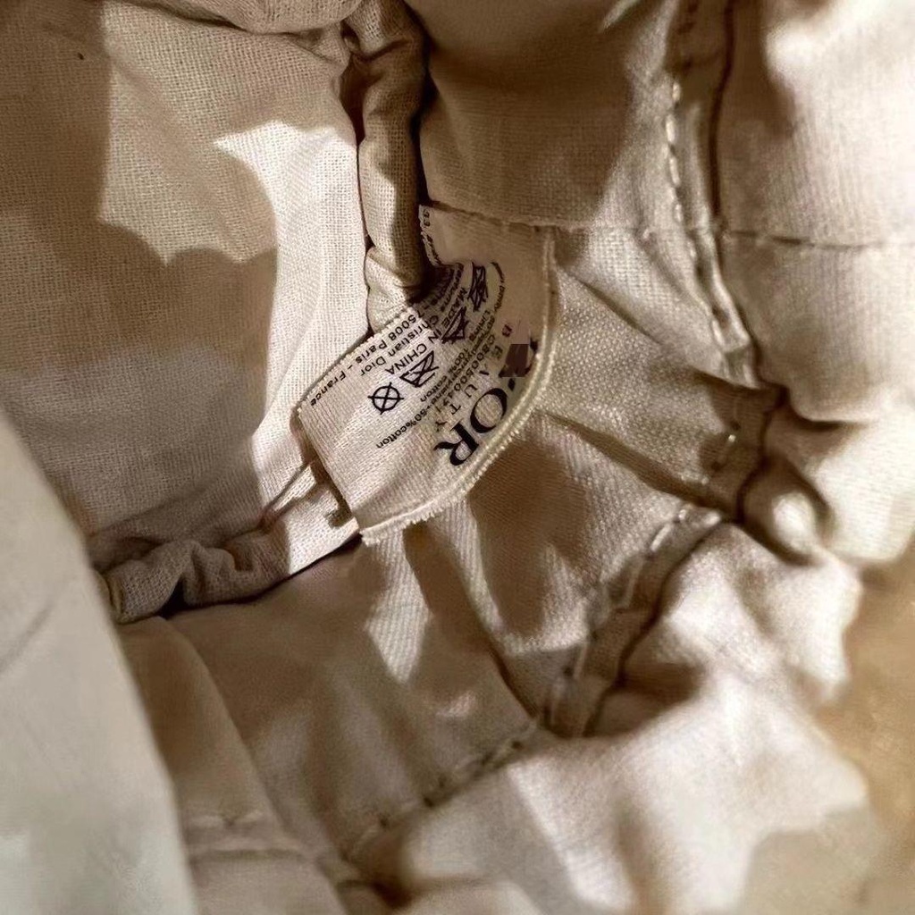 Dior Túi Xách bucket Đan Mây Hình Tròn Nhỏ Nhắn Xinh Xắn