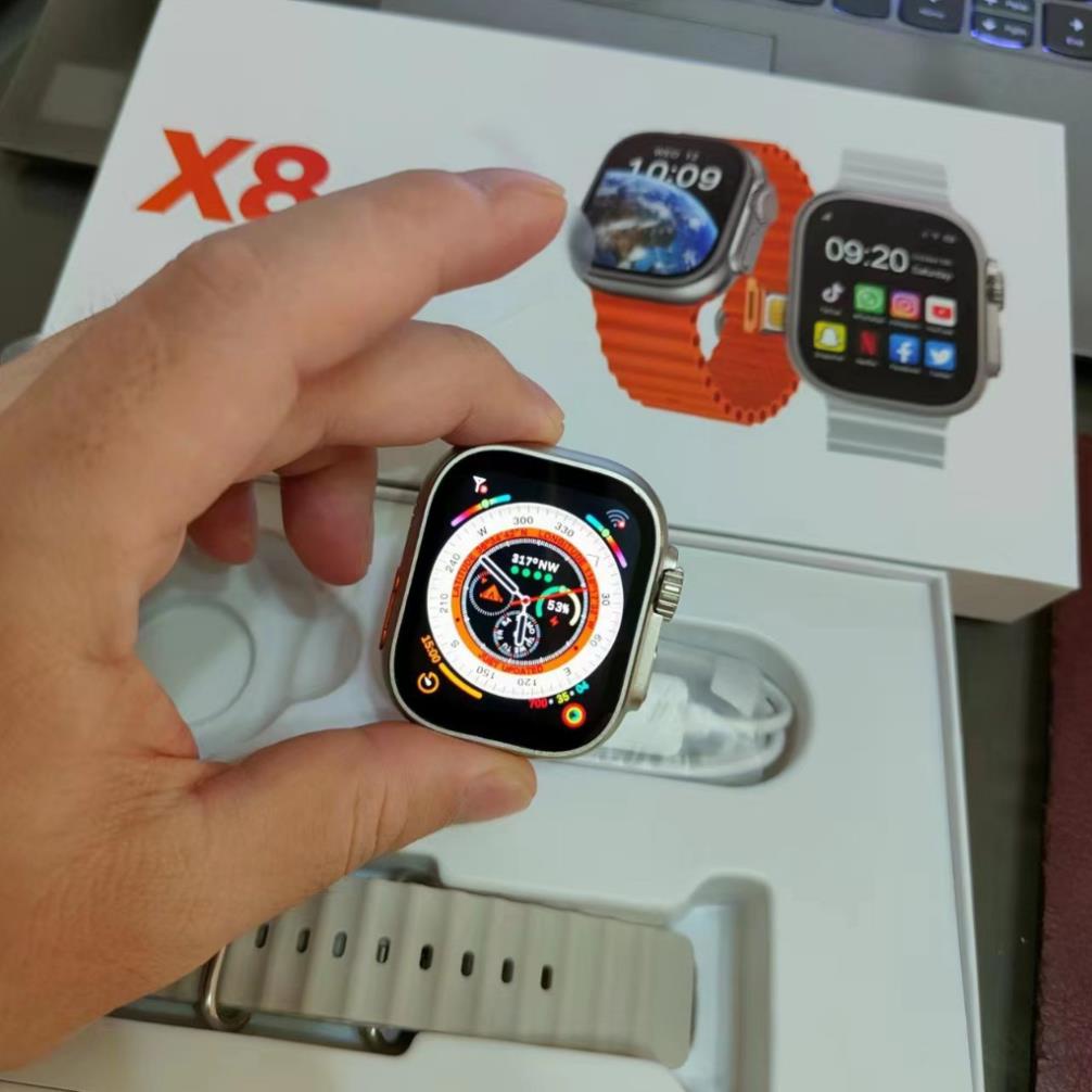 Đồng Hồ Thông Minh X8 Ultra Camera Bản Ultra Lắp Sim 4G 16GB, Lướt Tiktok Youtube, Chơi Game -Bào Hành 12 Tháng TOP ZONY