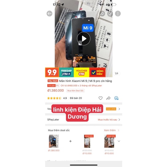 Màn hình Xiaomi Mi 9/Mi 9 Pro zin hãng