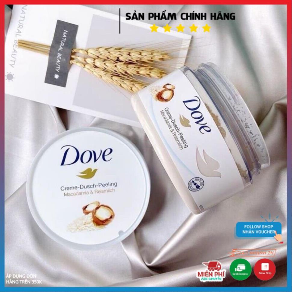 Tẩy Tế Bào Chết Dove Exfoliating Body Polish Scrub tẩy da chết, dưỡng ẩm toàn thân 298g - PUKA SHOP