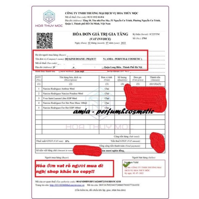 Nước hoa nữ nar hồng lùn Narciso Poudree for women 90ml - LILY