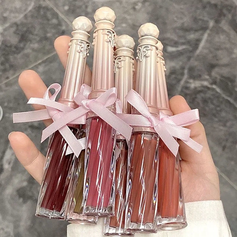 Son Bóng Dạng Lỏng Dưỡng Ẩm Lâu Trôi Chống Thấm Nước Màu Trắng Hình Nơ HERORANGE