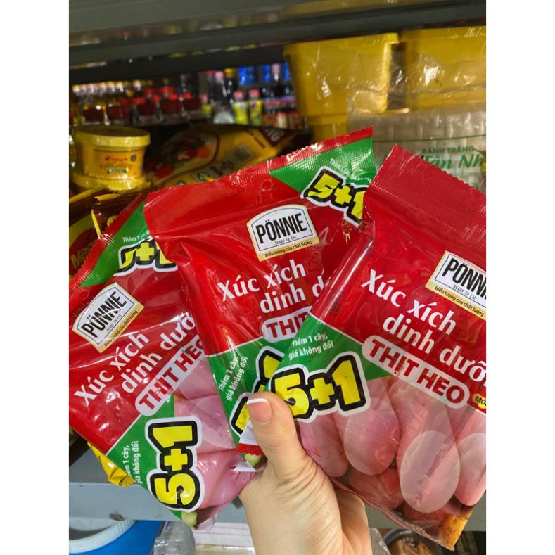 XÚC XÍCH DINH DƯỠNG PONNIE VỊ THỊT HEO 5CÂY/TÚI 175g