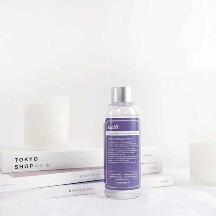 Nước Hoa Hồng Dear Klairs Supple Preparation Unscented Toner 180ml ( Chính Hãng )  Không Mùi Dưỡng Ẩm Và Làm Mềm Da | BigBuy360 - bigbuy360.vn