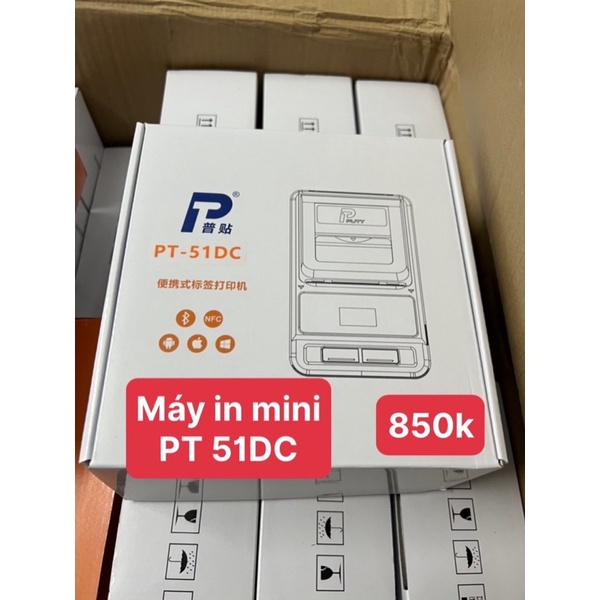 Máy in nhiệt Blutooth Mini PT 51 DC