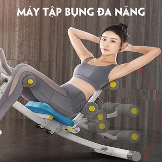 Máy tập bụng, tập gym tại nhà gấp gọn kết hợp tập cơ bụng, ghế gập bụng tại nhà gấp gọn giúp tăng cơ đốt mỡ hiệu quả