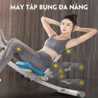 Máy tập bụng, tập gym tại nhà gấp gọn kết hợp tập cơ bụng, ghế gập bụng tại nhà gấp gọn giúp tăng cơ đốt mỡ hiệu quả