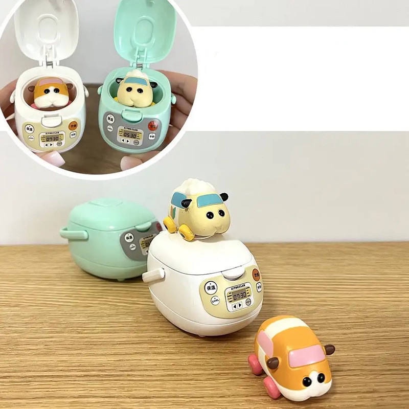 ♀Mô Hình Nồi Cơm Điện Kaki gashapon mini Dùng Làm Đạo Cụ Nhà Búp Bê