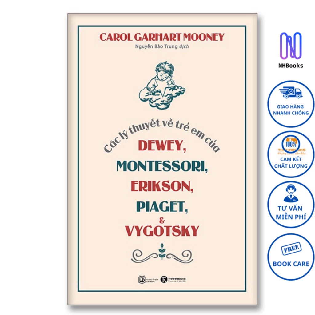 Sách - Các lý thuyết về trẻ em của Dewey, Montessori, Erikson, Piaget và Vygotsky - NHBOOK - Thái hà