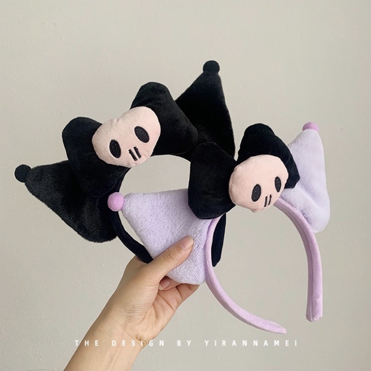 Băng Đô Nơ Lông Nhung Kuromi  - Freeship