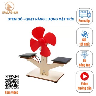 Đồ chơi stem - đồ chơi lắp ráp mô hình quạt năng lượng mặt trời - stem khoa học, giáo dục, trí tuệ.