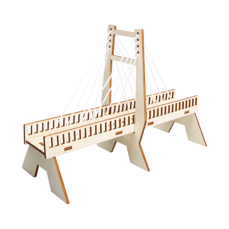 Đồ chơi STEM - Đồ Chơi Lắp Ráp Mô Hình Cầu Dây Văng - STEM Khoa Học, Giáo Dục, Trí Tuệ.