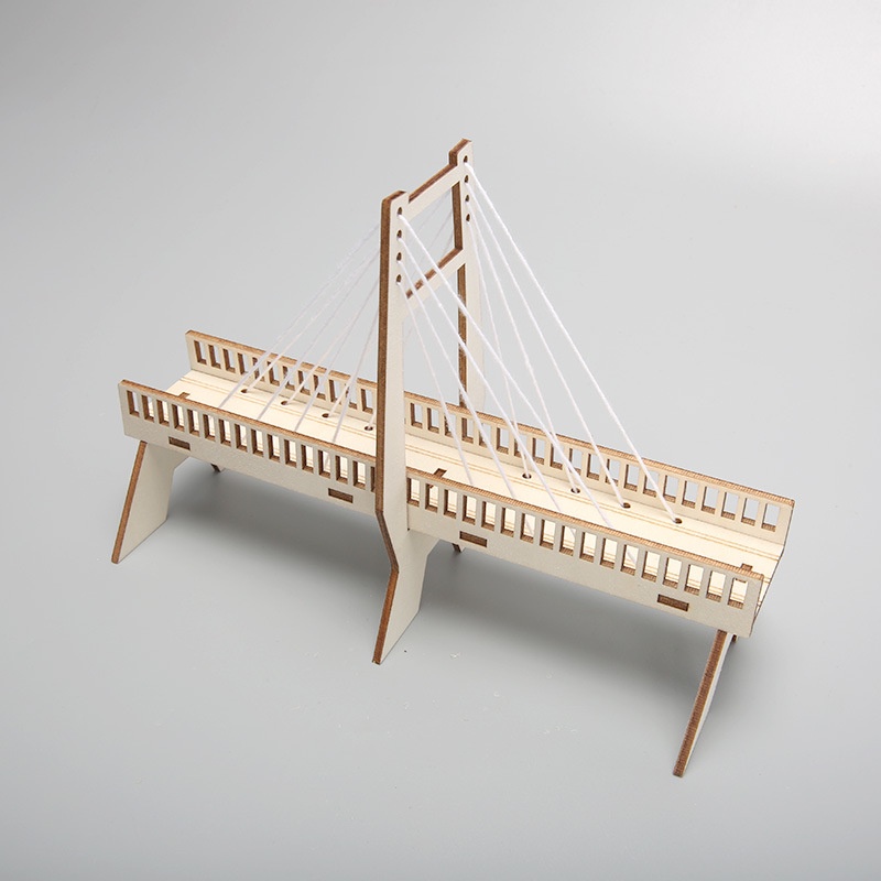 Đồ chơi STEM - Đồ Chơi Lắp Ráp Mô Hình Cầu Dây Văng - STEM Khoa Học, Giáo Dục, Trí Tuệ.