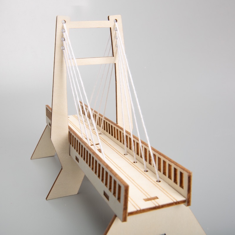 Đồ chơi STEM - Đồ Chơi Lắp Ráp Mô Hình Cầu Dây Văng - STEM Khoa Học, Giáo Dục, Trí Tuệ.