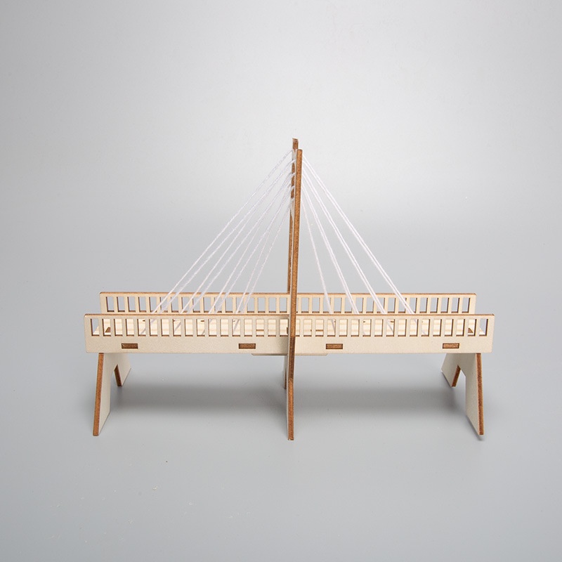 Đồ chơi STEM - Đồ Chơi Lắp Ráp Mô Hình Cầu Dây Văng - STEM Khoa Học, Giáo Dục, Trí Tuệ.