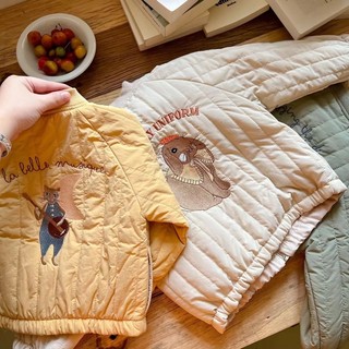 (0-6y)Khoác bomber chần bông style Hàn