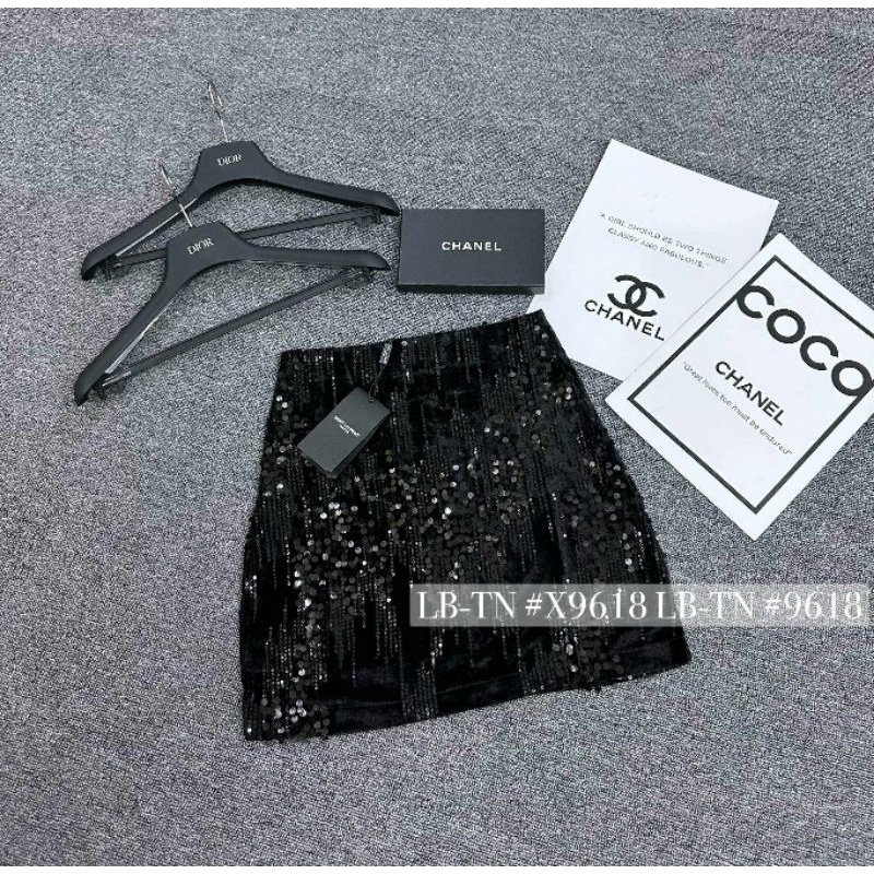 Chân váy kim sa hàng QC L1