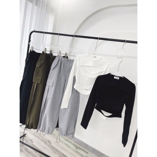 SET KAKI  ÁO KHOÉT EO TD