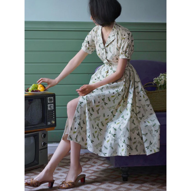 Rập Giấy WW080 - Đầm Blazer cài khuy tay liền