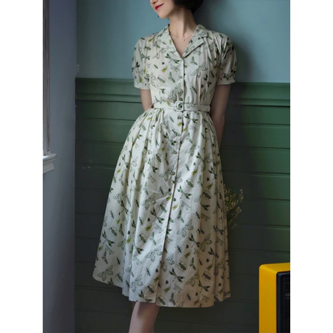 Rập Giấy WW080 - Đầm Blazer cài khuy tay liền