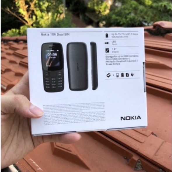 Điện Thoại Nokia 106 Bản 2 Sim Loa To, Sóng Khoẻ, Pin Siêu Trâu