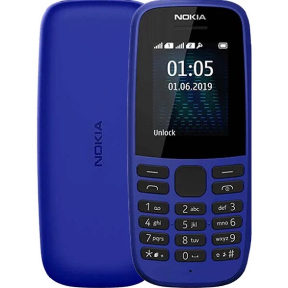 (Full box)Điện Thoại Nghe Gọi Nokia 1O5 (2019) 2 Sim Loa to Pin trâu - Hàng Mới Chính Hãng Fulbox
