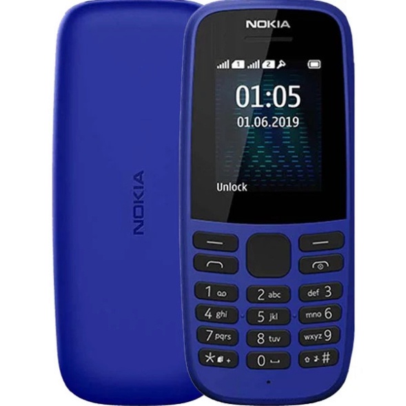 Điện Thoại Nghe Gọi Nokia 1O5  2 Sim Loa to Pin trâu - Hàng Mới Chính Hãng Fulbox