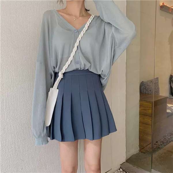 Áo Khoác cardigan Dệt Kim Mỏng Chống Nắng Mùa Hè Có Dây Đeo Cho Nữ